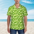thumbnail image 5 of Uemuo Daisies Flowers Printed Regular Fit Short Sleeve Casual Hawaiian Shirt for Men,Aloha shirt,Tropical shirt,Floral print shirt,Vacation Beach shirt-X-Large, 5 of 9