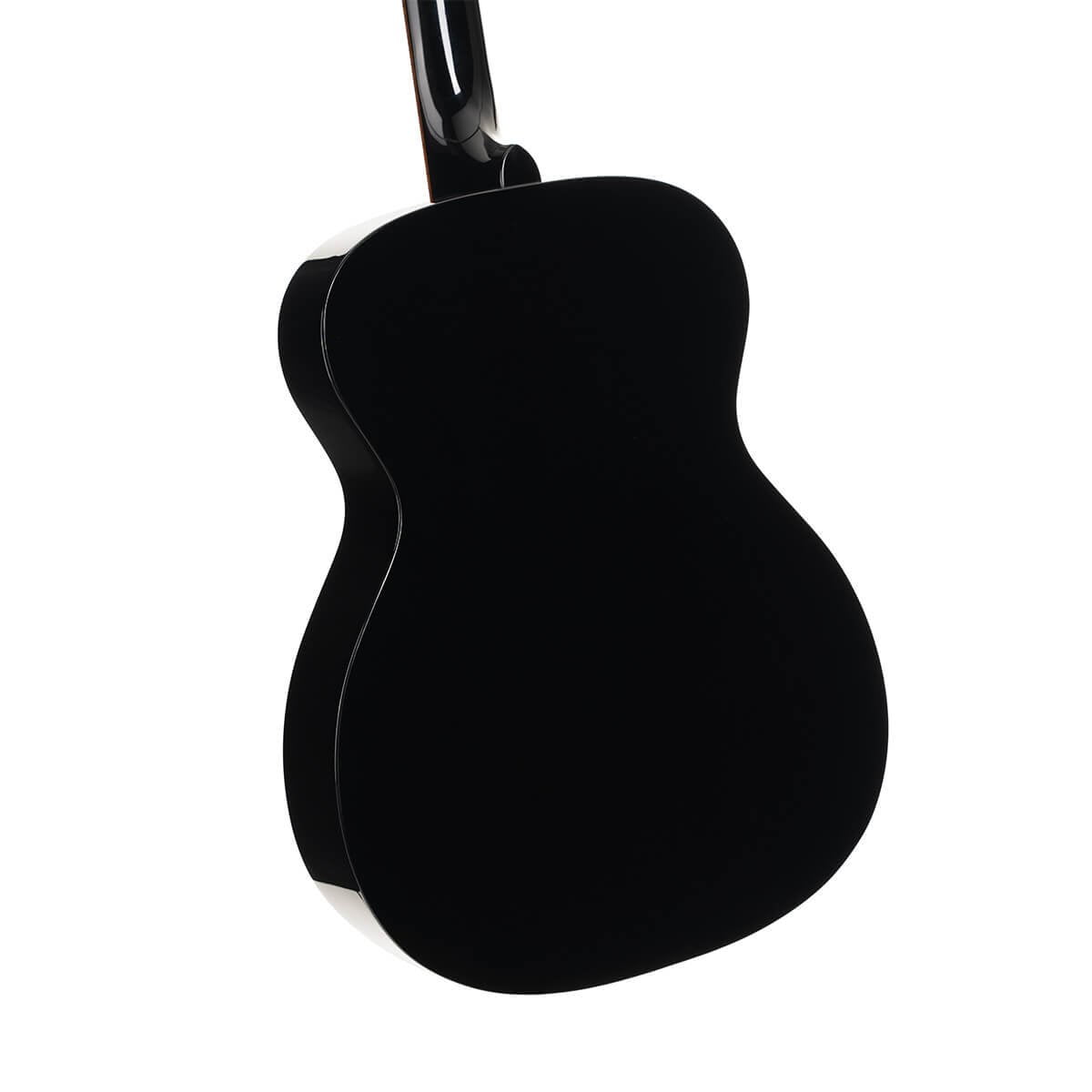 Cort L60 OM Acoustic Guitar Solid Spruce Top - Black Gloss