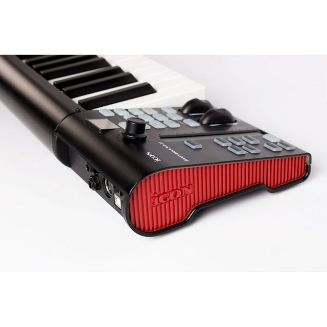 Teclado Controlador MIDI USB iKeyBoard 8x Icon 88 teclas estilo piano color negro