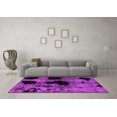 thumbnail image 3 of Ahgly Company Indoor Round Abstract Pink Modern Area Rugs, 8' Round, 3 of 4