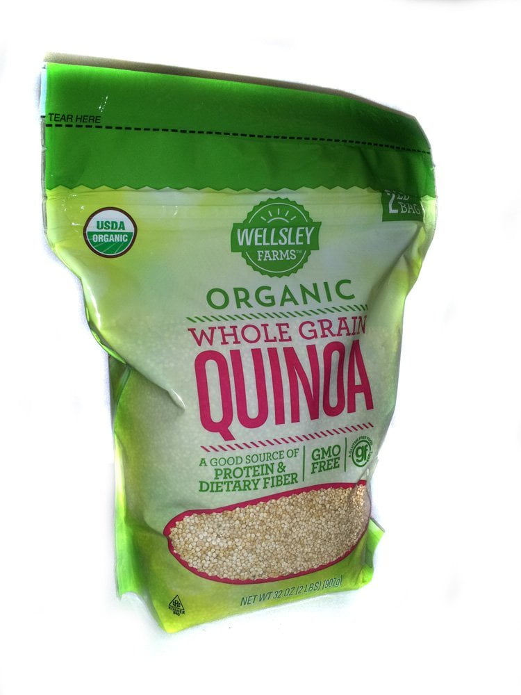 Wellsley Farms Organic Whole Grain Quinoa 2 lb. Resealable Bag