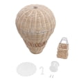 thumbnail image 1 of Woven Hot Air Balloon Handcrafted Exquisite Details Rattan Weaving Decoration for Kids Room Party Photo Prop, 1 of 10