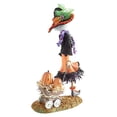 thumbnail image 5 of Clearance Sale! MASLVO Statues For Home Decor Halloween Decoration Witch Statue Witch With Dog Figurine Resin Desktop Ornaments Garden Shelf Tabletop Craft Halloween Party Supplies Fall Centerpieces, 5 of 8