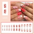 thumbnail image 2 of Uñas postizas KSTBJN para el día de San Valentín, punta francesa, color rosa nude x24, 2 of 7