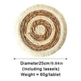 thumbnail image 3 of 10 Inch Round Placemats for Dining Tables Rustic Handmade Table Mats Natural Braided Place Mats for Heat Resistant/Anti-Slip/Decoration, 3 of 6