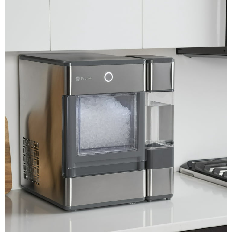GE Profile Opal Nugget Ice Maker with Side Tank, Countertop Icemaker, Stainless Steel, OPAL01GENKT