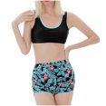 thumbnail image 5 of Jacenvly Matching Family Swimsuits Clearance Comfortable Surfing Swimwear Casual Ladies Fashion Plant Flowers Conservative Women'S Vest Split Swimsuit Family Parent-Child Wear Mom Black, 5 of 9