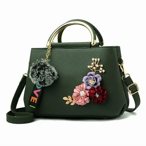 JUYGO Color flowers shoulder bags for women fashion shell Handbag pu Leather Clutch Bag women Handbags Sac A Main Bolsa Feminina