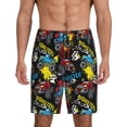 thumbnail image 3 of Lsque Monster Car Mens Sleep Pajama Shorts,Short Pajama Pants, Cotton Ultra-Soft Knit-Large, 3 of 9