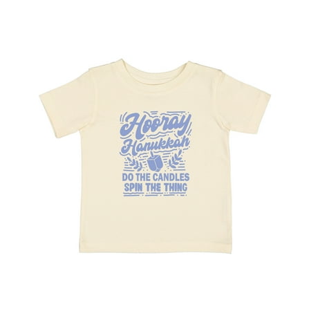 

Inktastic Funny Hanukkah Candles Dreidel Gift Baby Boy or Baby Girl T-Shirt