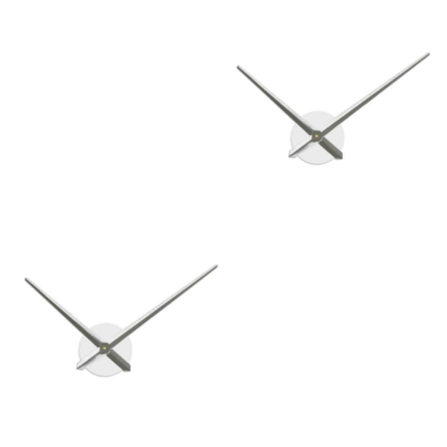Shengyu 1/2/3/5 Wall Clock Mechanism DIY Modified Powered Adjustable Analog Quiet Running Detachable Mechanisms Silver Large 2PCS