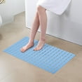 thumbnail image 5 of Bath Tub Shower Mat 27.5 x15.7 Inch, ZUEXT Non-Slip Bath Mat for Elderly & Kids, Machine Washable Bathtub Mat with Drain Holes, Suction Cups for Bathroom,Blue, 5 of 7