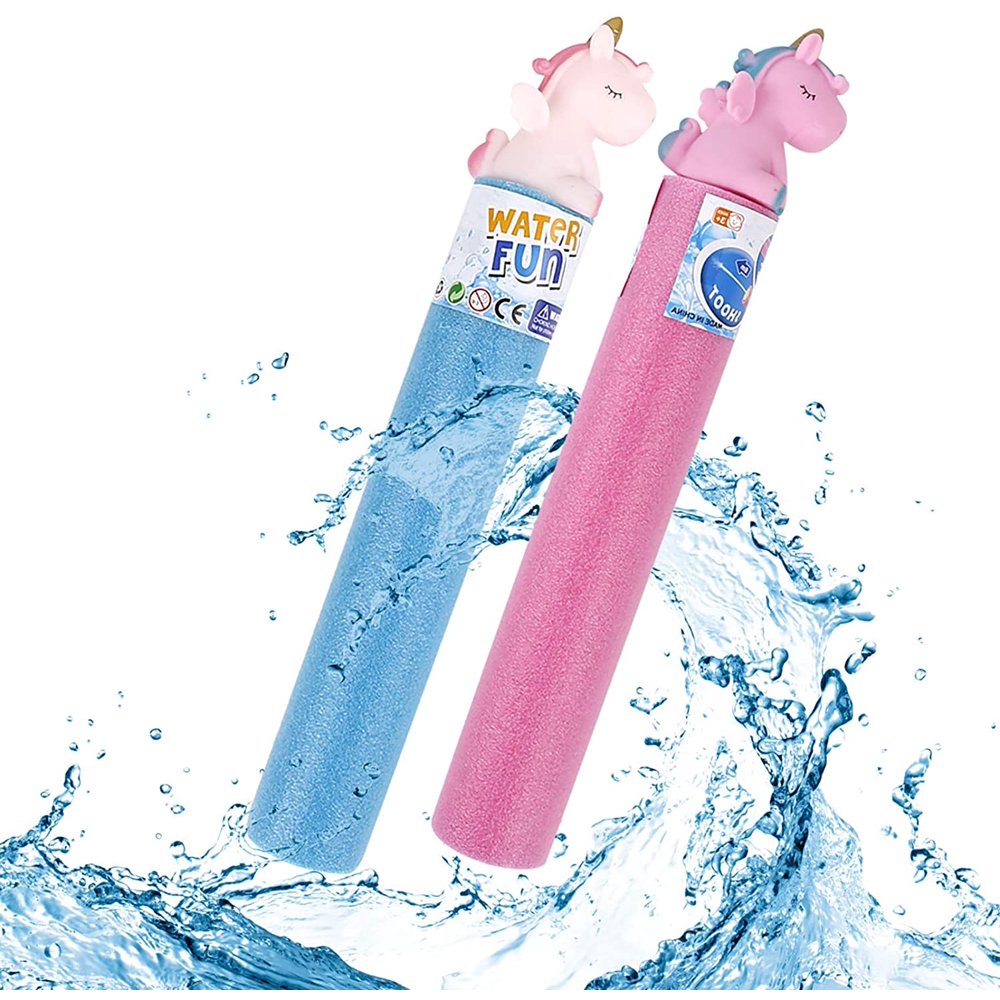 Water Guns Toys for Kids, 2 Pack Foam Noodle Float Super Soaker Water