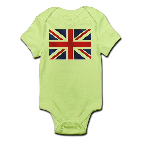 CafePress - Union Jack UK Flag Infant Bodysuit - Baby Light Bodysuit