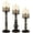 Distressed Black, variant on Candle Holders for Pillar Candles Set of 3 Gold Vintage Tall Candle Holders Decorative Large Table Centerpieces Candle Stand Decor