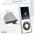 thumbnail image 3 of MP3 Player - 16/8GB Bluetooth 4.2 Music Player - Digital Audio HiFi Lossless Sound Portable Sports MP3 Player for Kids with FM Radio Recorder, Build in Speaker, 1.8'' Touch Screen, Support up to 128GB, 3 of 7