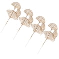 thumbnail image 3 of REACHISE 4pcs Artificial Leaf Birthday Party Decoration Gold Leaf Table Centerpiece Decor, 3 of 8