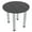 Asian Night w/Silver Base, variant on 34" Small Round Table Metal Post Legs Conference Room Breakroom