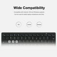 thumbnail image 3 of Mistaha Portable Bluetooth3.0 Wireless Keyboard Tablet Laptop Smartphone iPad Mini Keyboard for iOS Android Windows(White), 3 of 8