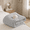 Gray, variant on 1PC Minimalist Solid Color Cloud Soft Comforter Fits Various Home Decor Styles Machine Washable Multiple Bed Sizes.(Gray & Queen)