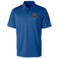 thumbnail image 2 of Men's-Cutter & Buck  Blue Real Salt Lake Big & Tall Prospect Eco Textured Stretch Recycled Polo, 2 of 3