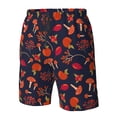 thumbnail image 6 of Uemuo Autumnal Forest Pattern Men's Swim Trunks Hawaiian Beach Bathing Suit Swimsuits Beach Quick-Dry Shorts with Pockets-Medium, 6 of 9