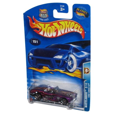 Hot Wheels Wastelanders 3/10 (2003) 1958 Corvette Purple Toy Car #151