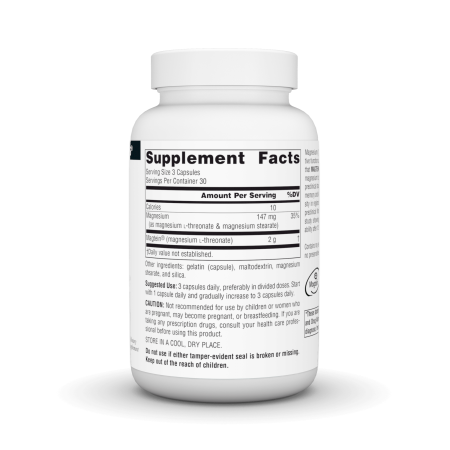 ソースナチュラルズ マグテイン L-トレオン酸マグネシウム 667mg 90粒 カプセル Source Naturals Magtein Magnesium L-Threonate Capsules ミネラル