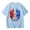 Light Blue, variant on 250 Anniversary Usa Shirt Summer Tops Graphic Tees for Girls and Boys Stylish Printed Short Sleeve Round Neck Comfortable Casual Daily Everyday Wear Beige