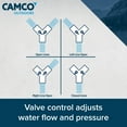 thumbnail image 5 of Camco RV Fresh Water Hose Wye Valve - Two-Way Hose Splitter - Metal, Silver (20114), 5 of 9