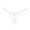 White, variant on FASHOFT Cotton Underwear for Women Lace Breathable Thongs Low Rise T-Back Soft Stretchy Ladies Panties A One Size