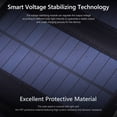 thumbnail image 4 of 8W 5V Panel solar Ligero 4 pliegues para turismo Camping Senderismo (Negro), 4 of 9