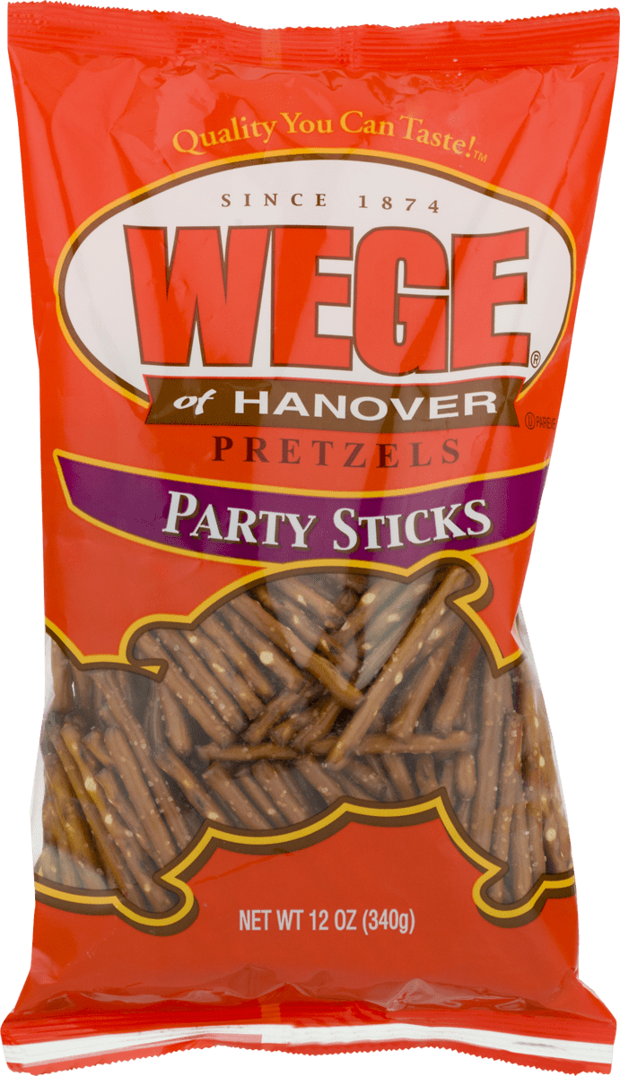 Wege of Hanover Pretzel Party Sticks - 12 Oz. Bag (3 Bags)