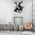 thumbnail image 2 of Craftnamesign Custom Dairy Cow Farmhouse Metal Wall Art LED Light, Funny Calf Farm Sign Home Decor, 2 of 5