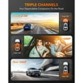 thumbnail image 2 of WOLFBOX 4K Dash Cam 3 Channel, WiFi&GPS, 3" LCD DashCam Front and Rear with Super IR Night Vision, Loop Recording, G-Sensor, Vehicle, 24H Parking Monitor, 2 of 10