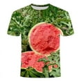 thumbnail image 1 of Chemise d'Été Imprimée 3d Melon D\'eau Hip Hop pour Hommes, Personnalité, Manches Courtes, Alternative à la Mode, Col Drôle, Grande Taille, Belle Chemise Deng, 1 of 6