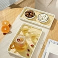 thumbnail image 1 of MTBLYS Dessert Tea Tray Imitation Wood Grain Design Thickened Construction Multi-Purpose Serveware Home Kitchen Entertaining, 1 of 9