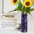 thumbnail image 4 of Plastic Vase 11.8 x 3.9 Inch Vase Transparent Non-Breakable Plastic Ornamental Culture Bottle Storage Jar Modern Family Wedding Decoration Cartoon Pretty Purple Heart, 4 of 6