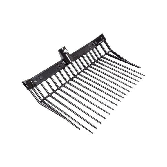 CintBllTer Manure Fork Head, Black