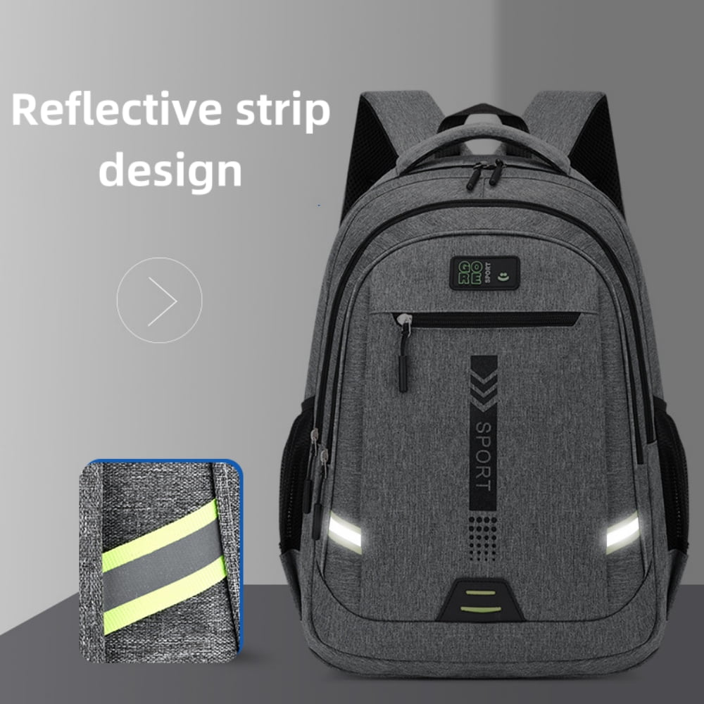 Tyethy Travel Laptop Backpack for Men Women, 15.6 Inch Business Slim Laptops Bag, College School Computer Bag Gifts, Gray