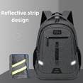 thumbnail image 5 of travel laptop backpack for men women, slim business backpack college school backpack fit 15.6" laptop, black, 5 of 6