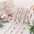 thumbnail image 4 of 25 Yards 1.5cm Wide Christmas Grosgrain Ribbon, Ribbon Xmas Winter Holiday Fabric Craft Ribbon for DIY Crafts Gift Wrapping Accessories, 4 of 4