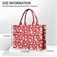 thumbnail image 3 of Large Capacity Tote Bag,Red Christmas Santa Pattern Handbag Fashion Luxury Tote Bag,15.7"x13"x 5.1" Inches,Laptop Compatible, 3 of 6