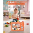 thumbnail image 6 of W & O Q8 Zoom 16X Zoom 64 MP CMOS Point & Shoot Digital Camera with SD Card, Orange, 6 of 8