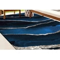 thumbnail image 2 of Navy Blue Marble Rug, Luxury Marble Rug, Blue Rug, Modern Rugs, Indoor Rug, Thin Rug, Customs Rug, Non-Slip Carpet, Office Rug, Silver Rug, 3.3'x5' - 100x150 cm, 2 of 5