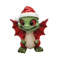 thumbnail image 3 of Minifiguras navideñas, manualidades, dragón navideño, decoración para el hogar, mesa, escritorio Estilo C, 3 of 10