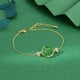 thumbnail image 4 of Brazalete geométrico ajustable Qarigey para mujer joyería para niñas color dorado, 4 of 6