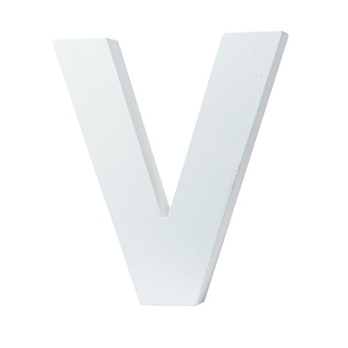5 9 L X5 1 H X0 8 W 15x13x2cm Wall Letters Marquee Alphabet V Wood Wooden Number Diy Block Words Sign Hanging Decor Letter For Home Bedroom Office Wedding Party Decor White Walmart Com