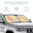 thumbnail image 3 of Car Sun Shade Windshield, Lovely Watercolor Pineapple Automotive Front Window Sun Visor for Cars SUV Trucks-Sunshade Blocks Heat and Sun's UV Rays, Medium Size, 3 of 8