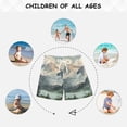 thumbnail image 6 of FORMRS Boys Swim Trunks Quick Dry Mesh Liner Boardshorts Sizes XS-XL, Watercolor Mountatin, 6 of 7